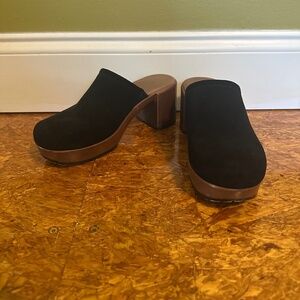 Black Platform Clogs